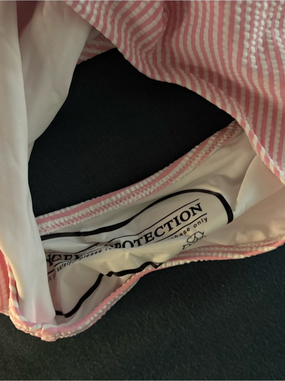 Vineyard Vines Seersucker Pink One-Piece Swimsuit - Picture 4 of 4